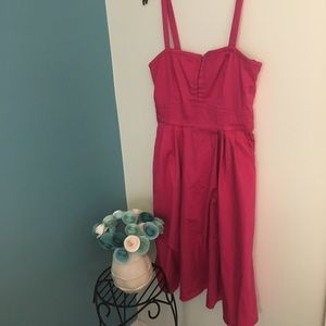 J Taylor pink dress with pockets size 12
